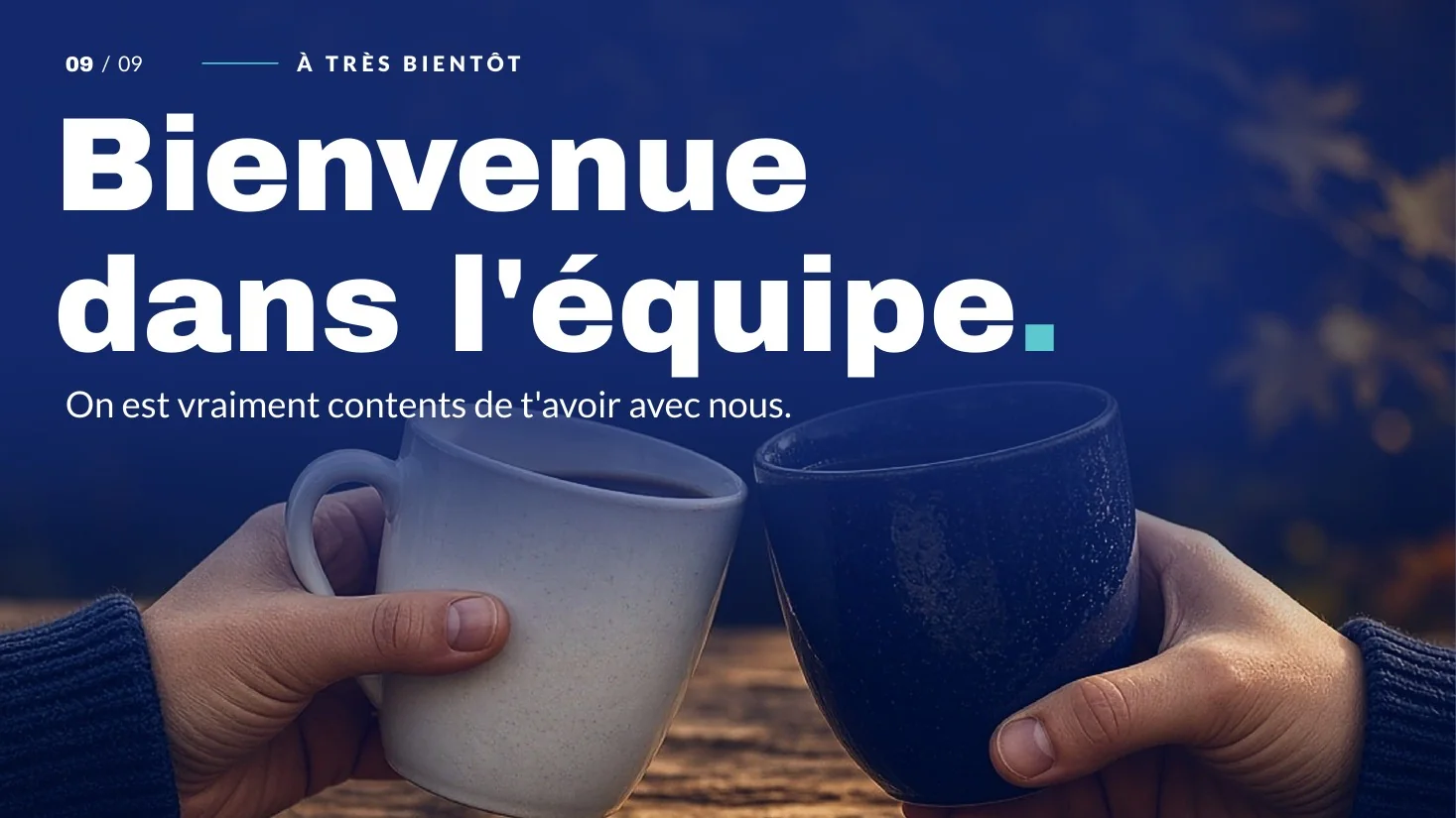 Bienvenue chez nous, diapositive 9 sur 9